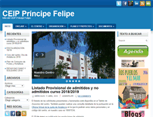 Tablet Screenshot of ceipprincipefelipe.net